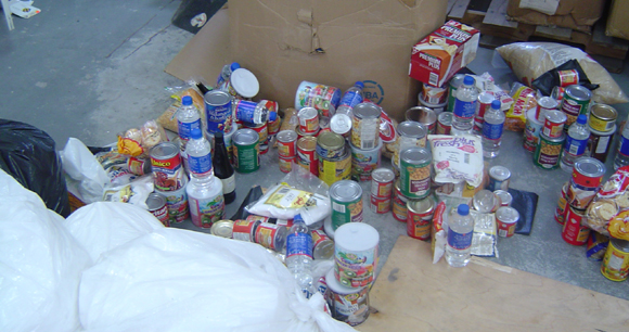 Flood Relief Food Donations